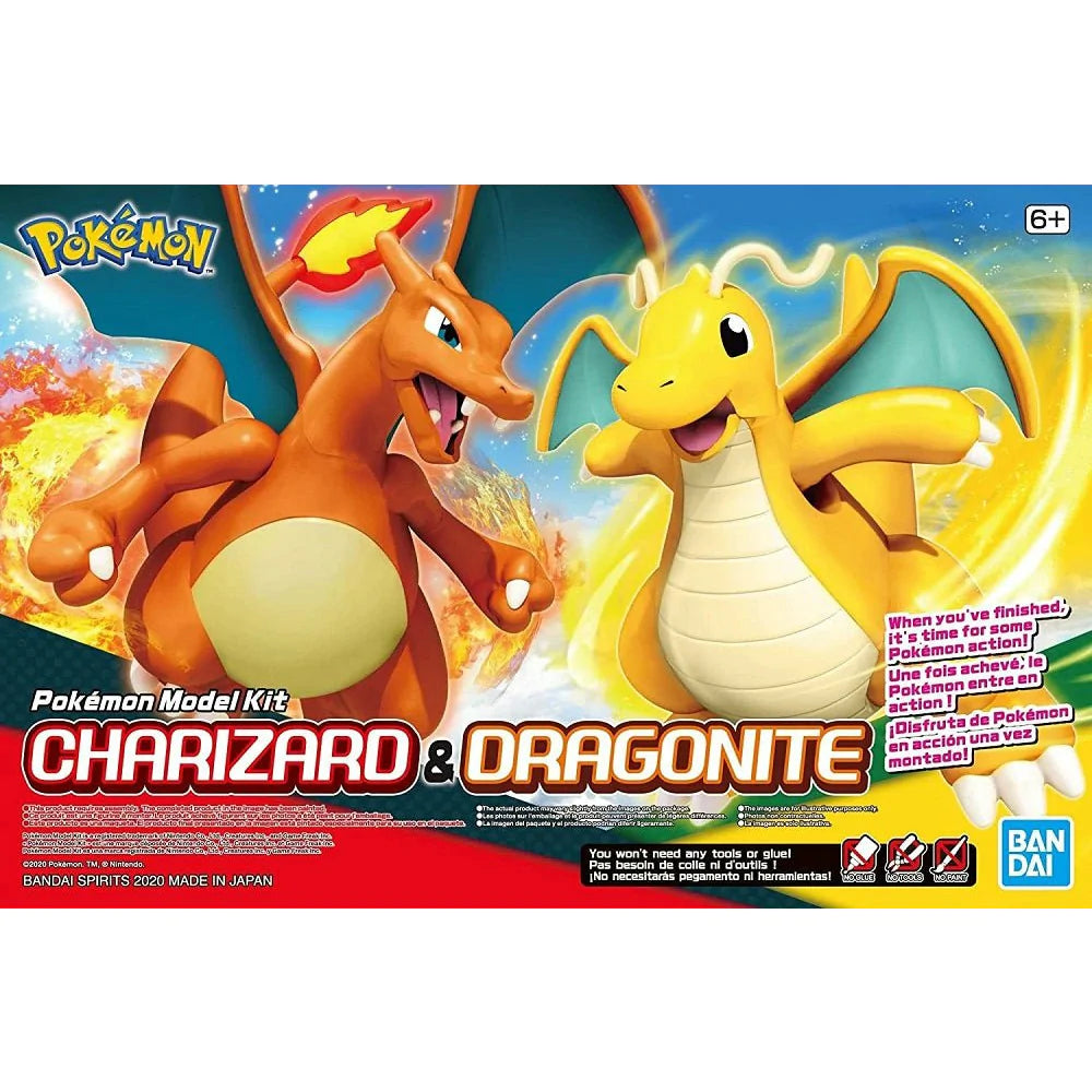 bandai-pokemon-charizard-dragonite-model-kit-set image 1
