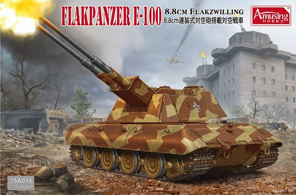 amusing-hobby-35a016-flakpanzer-e-100-1-35-bausatz-ww2 image 1