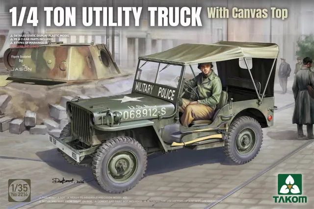 takom-2214-1-35-us-jeep-mit-plane-bausatz image 1