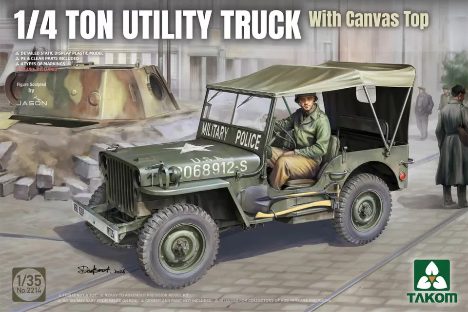 takom-2214-1-35-us-jeep-mit-plane-bausatz image 1