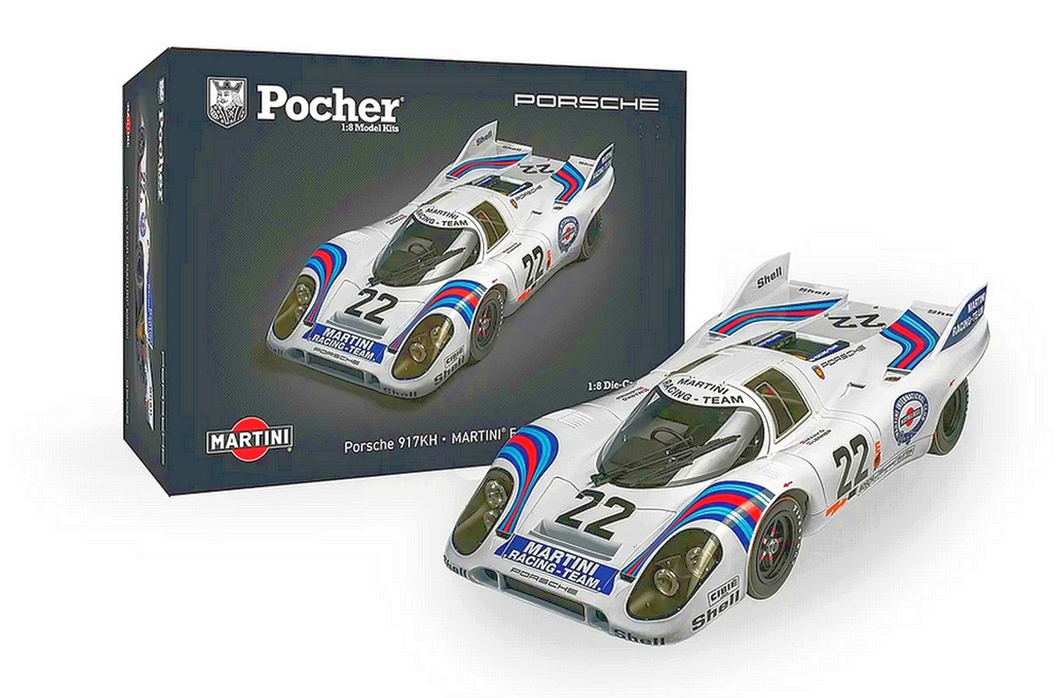 pocher-porsche-917kh-martini-modellbausatz-1-8-le-mans-1971 image 6