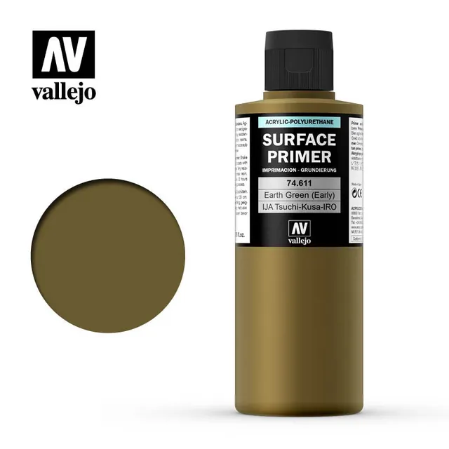 vallejo-74-611-surface-primer-earth-green-200ml-grundierung image 1