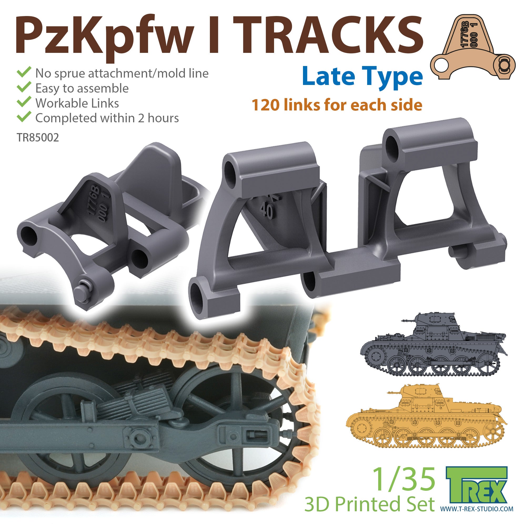 t-rex-85002-pzkpfw-i-gleiskette-1-35-late-ausf-a-b image 1