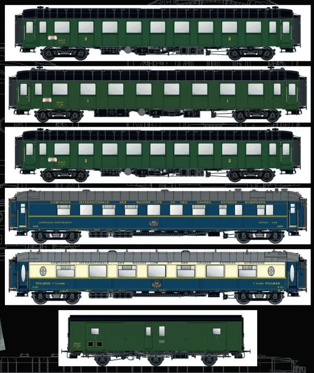 hobbytrain-sncf-personenwagen-6er-set-paris-nizza-ep-iiib image 1