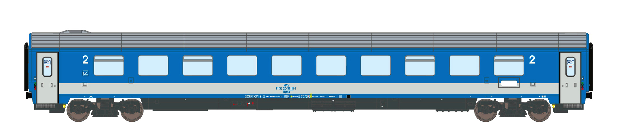 hobbytrain-personenwagen-bpmz-20-91-mav-2-kl-ec-spur-n image 1