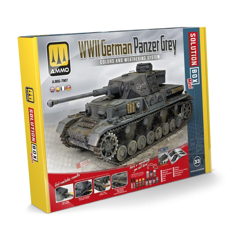 ammo-7907-solution-box-mini-33-farbset-panzergrau-ww2 image 1
