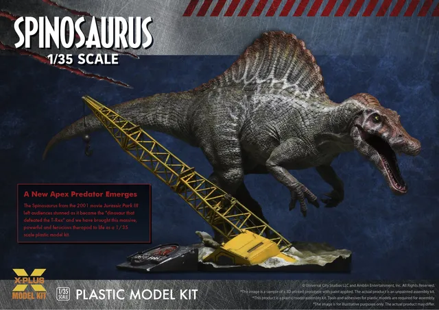 x-plus-jurassic-park-iii-0411-spinosaurus-modellbausatz-1-35-dinosaurier image 1