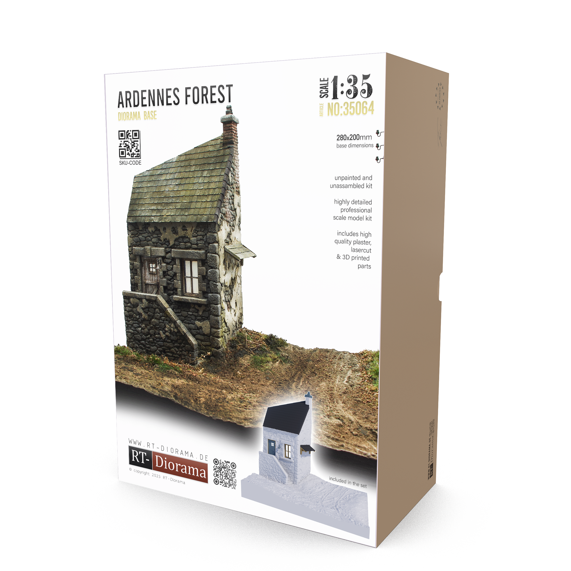 rt-diorama-35064-ardennes-forest-dioramabase-1-35-unbemalt image 1
