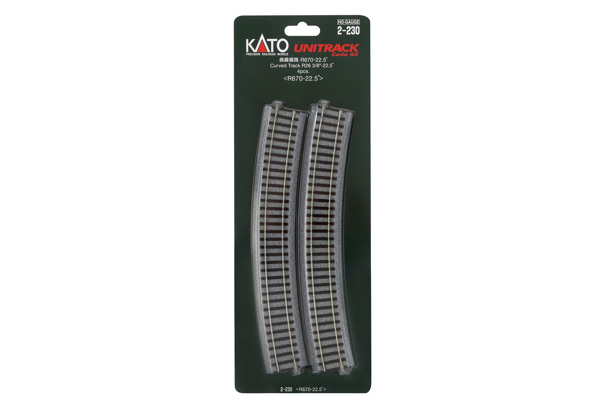 hobbytrain-gleise-gleis-gebogen-r670mm-22-5-4-stk image 1