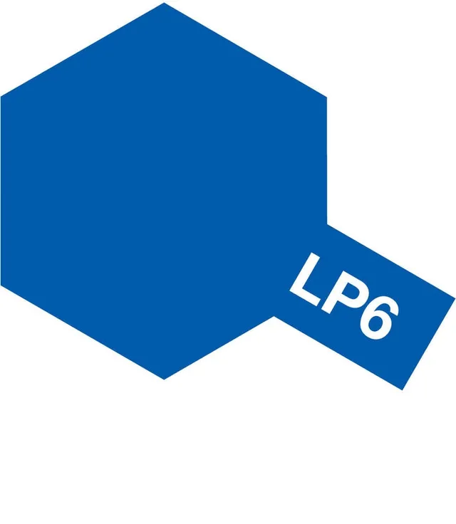 tamiya-lp6-pure-blue-lackfarbe-10ml-f-r-airbrush image 1