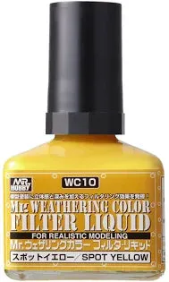 mr-hobby-wc10-weathering-color-filter-liquid-yellow-40ml image 1