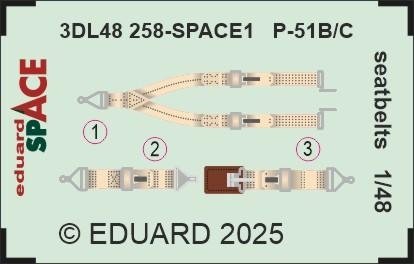 eduard-3dl48258-p-51b-c-sitzgurte-space-1-48 image 1