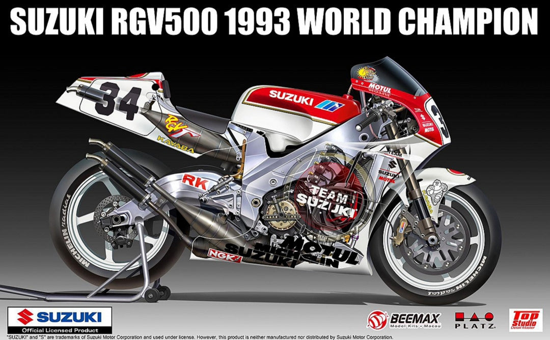beemax-13001-suzuki-rgv-500-modellbausatz-1-12-champion-1993 image 1