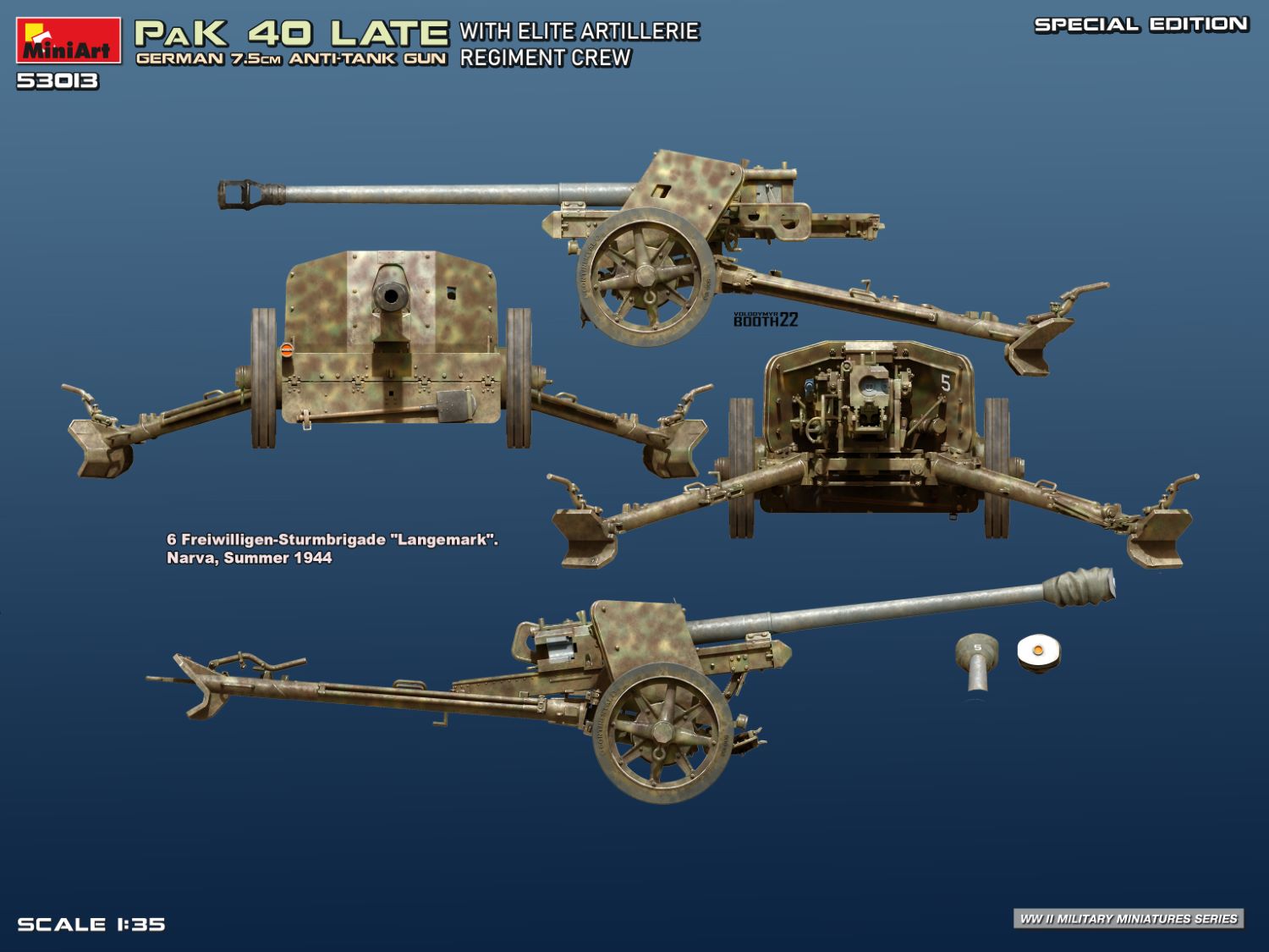 miniart-53013-pak-40-late-gesch-tz-bausatz-1-35-special-edition image 4