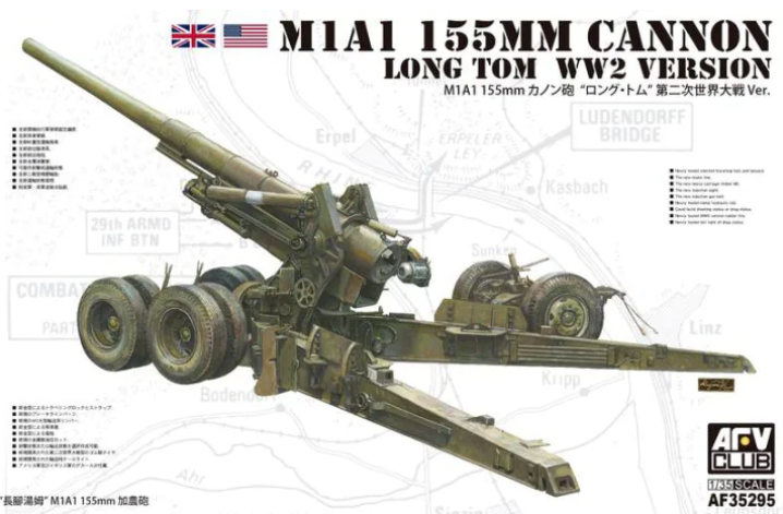 afv-club-35295-m1a1-155mm-long-tom-1-35-gesch-tz-wwii image 1