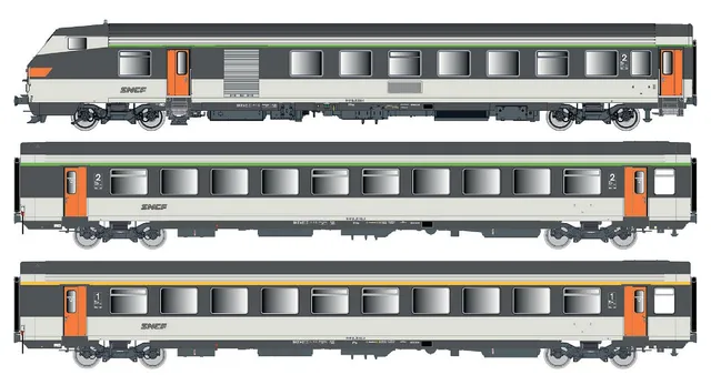 hobbytrain-vu-vtu-sncf-personenwagen-3er-set-ep-iv-v image 1