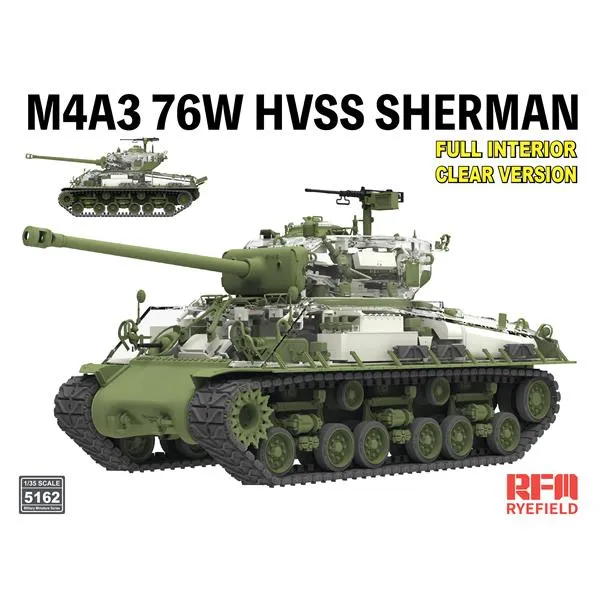 rye-field-model-5162-m4a3-sherman-1-35-panzermodell-clear-interior image 1