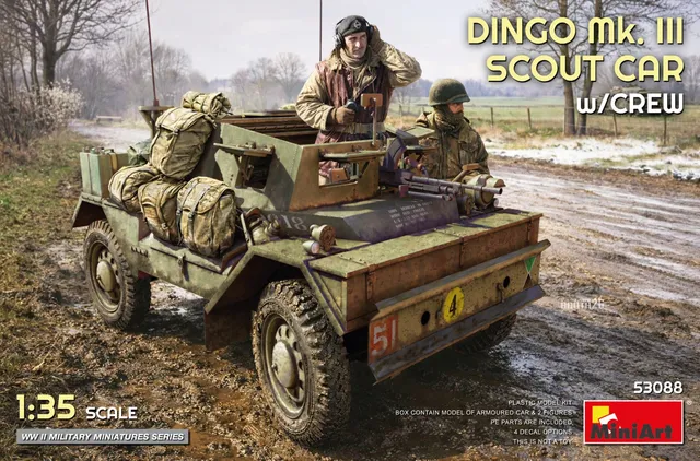 miniart-53088-dingo-mk-iii-scout-car-modellbausatz-figur image 1