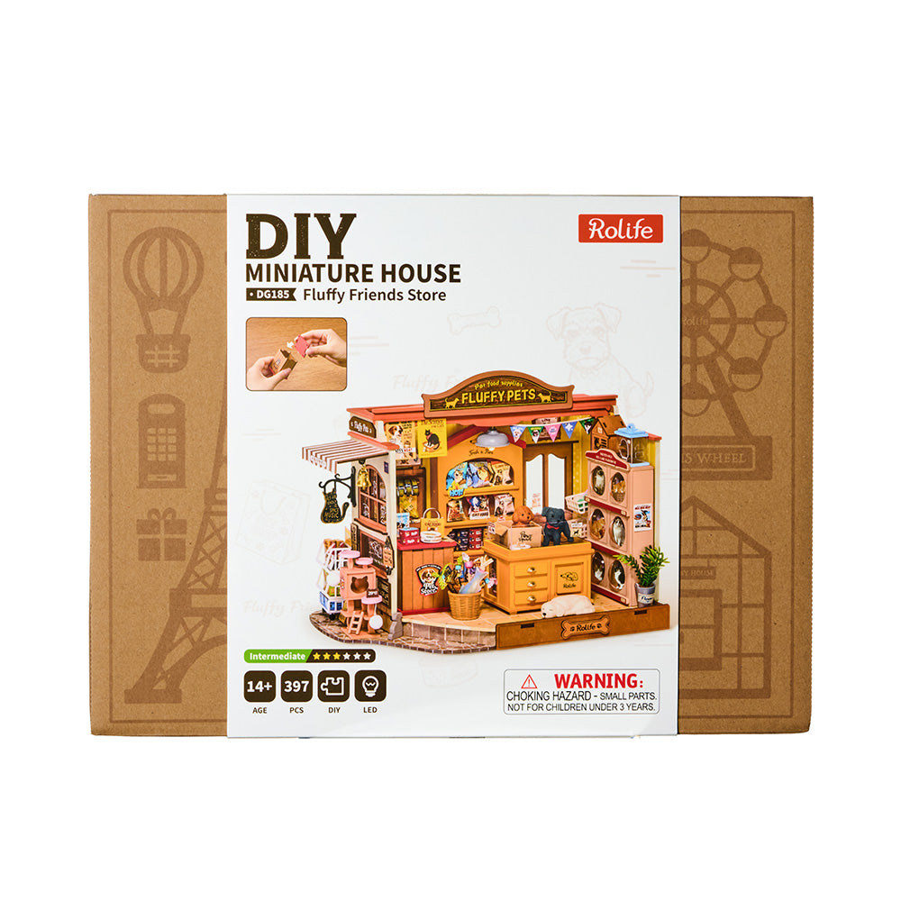 robotime-dg185-fluffy-friends-store-holzbausatz-miniatur image 2