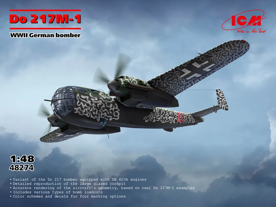 icm-48274-do-217m-1-bomber-flugzeug-modellbausatz-1-48 image 1