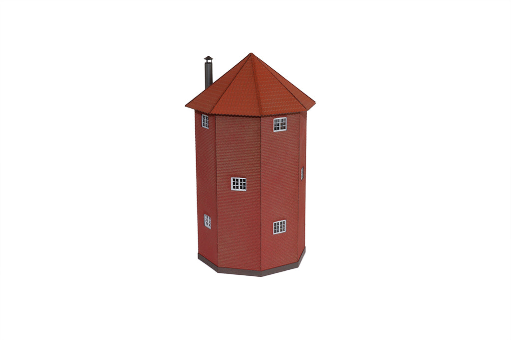 hobbytrade-ved-banen-ht-87248-dsb-wasserturm-bausatz-rot-h0 image 3