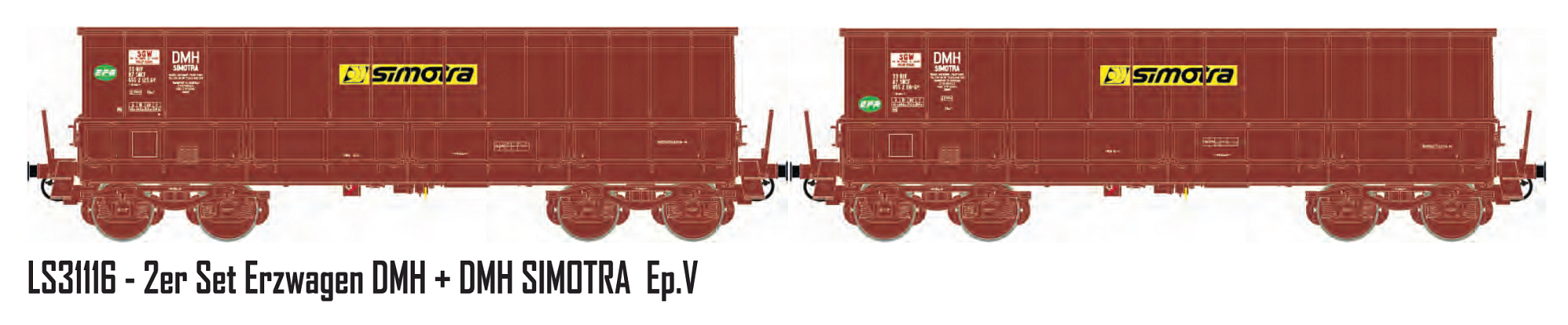 hobbytrain-g-terwagen-erzwagen-dmh-sncf-simotra-ep-v-2er-set image 1