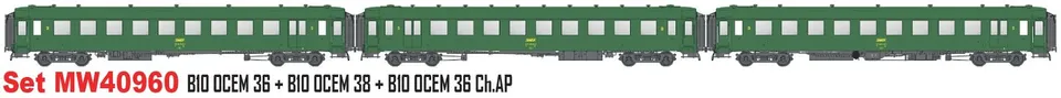 hobbytrain-personenwagen-ocem-sncf-3er-set-ep-iva-wagen image 1