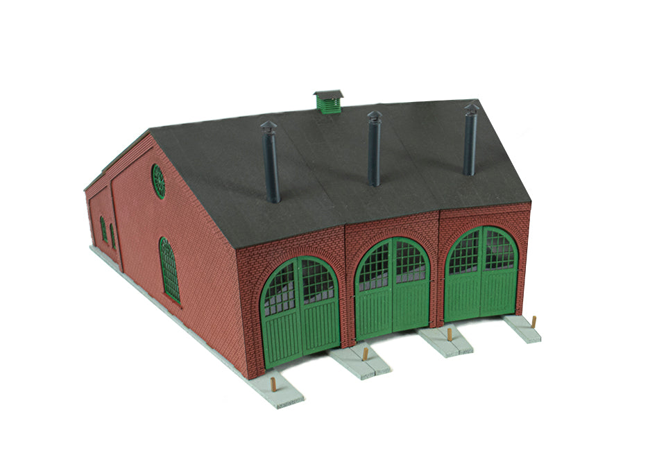 hobbytrade-ved-banen-ht-87240-rundremise-bausatz-h0-3-torig image 1