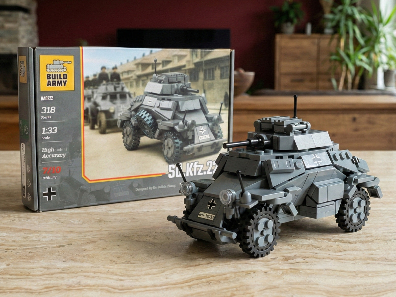 build-army-ba0222-sd-kfz-222-klemmbausteine-318-teile-ww2 image 3