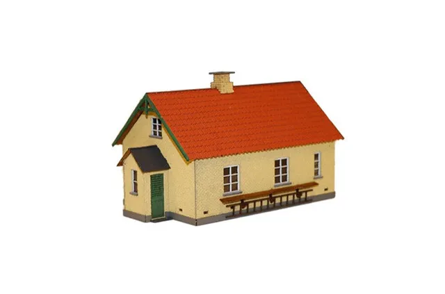 hobbytrade-ved-banen-ht-87251-w-rterhaus-bausatz-gelb-modell-1891-h0 image 1