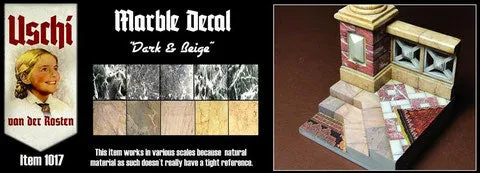 uschi-uv1017-marbel-decal-schwarz-beige-2-bogen image 1