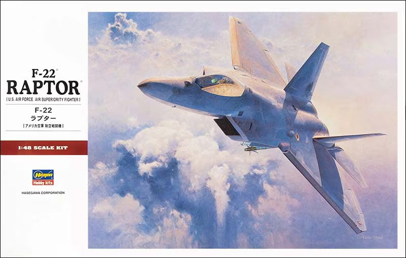hasegawa-07245-f-22-raptor-flugzeugmodell-bausatz-1-48 image 1