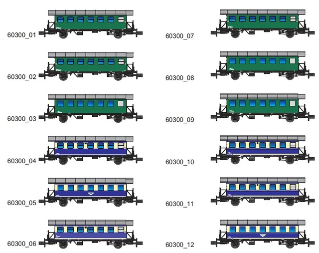 hobbytrain-personenwagen-bi-display-12-tlg-wagen-spur-n image 1