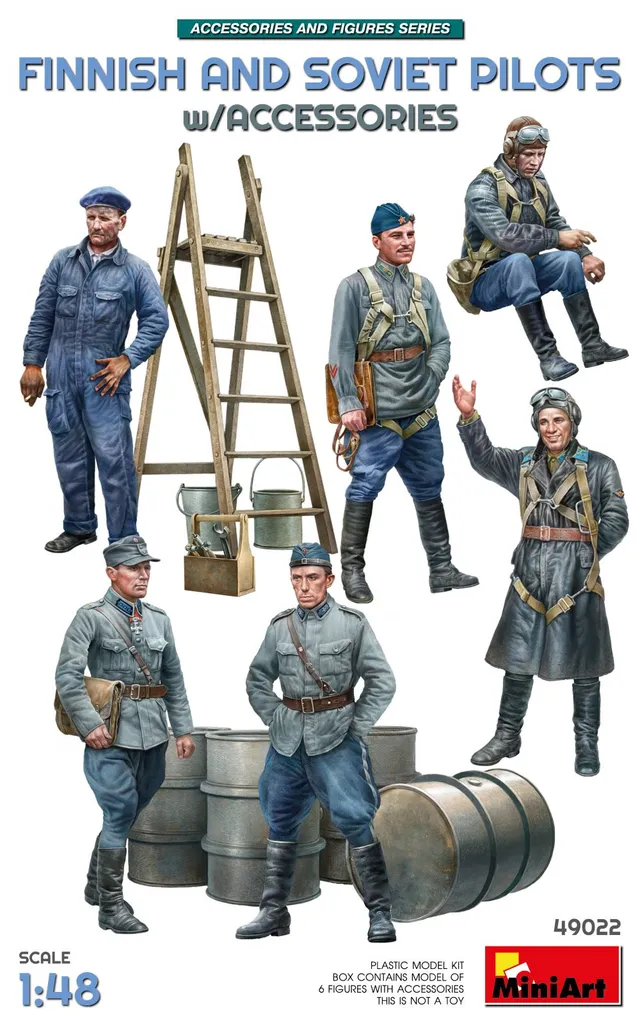 miniart-49022-finnische-piloten-figuren-bausatz-ww2 image 1