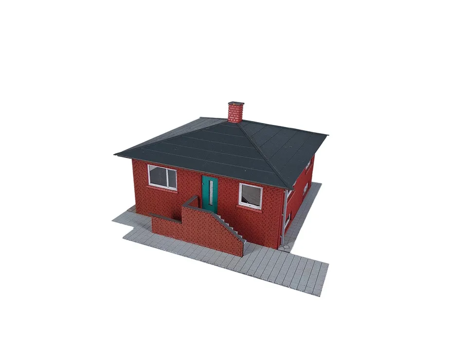 hobbytrade-villaer-ht-87290-bungalow-modellhaus-h0-rot image 1