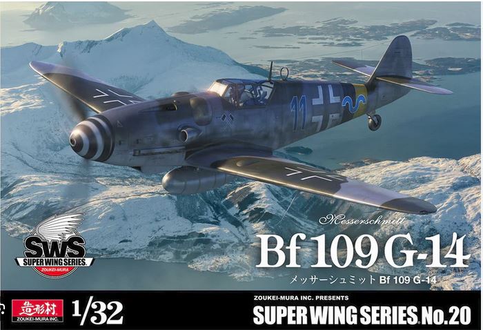 zoukei-mura-sws-20-bf-109-g-14-flugzeugmodell-1-32-mit-pilot image 1