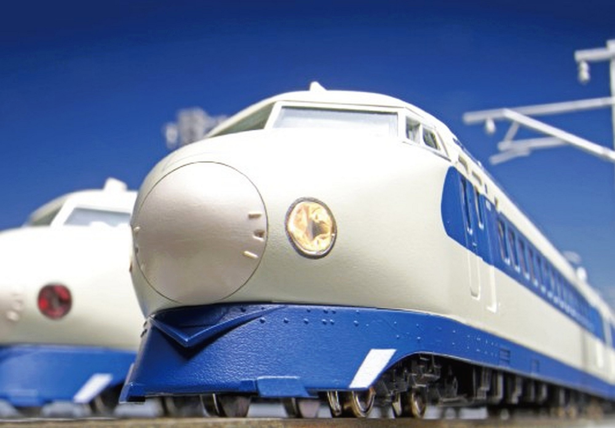 hobbytrain-triebwagen-triebkopf-serie-0-shinkansen-jnr-ep-iv-standmodell image 1