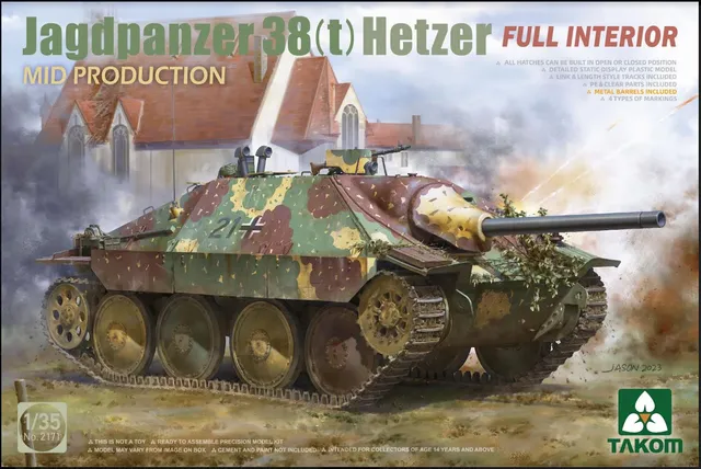 takom-2171-jagdpanzer-38-hetzer-mid-panzer-bausatz-1-35-interior image 1
