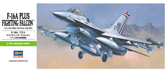 hasegawa-00231-f-16a-plus-fighting-falcon-flugzeugmodell-1-72 image 1
