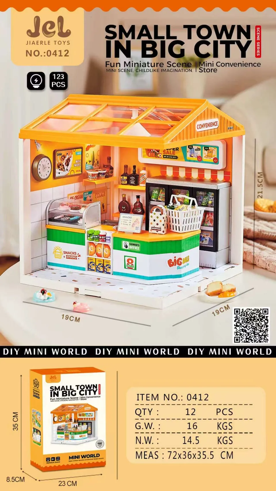 jiaerle-toys-mini-world-0412-mini-shop-diorama-bausatz-123-teile image 1
