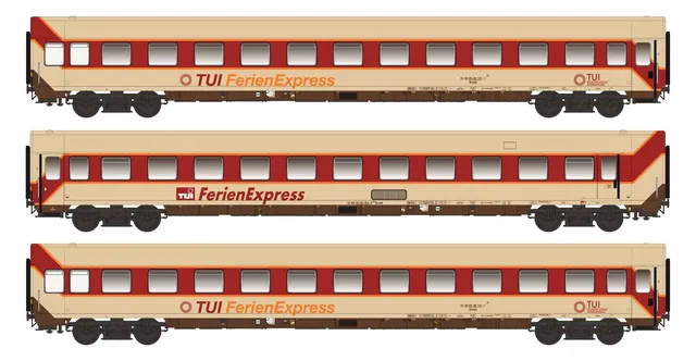 hobbytrain-tui-ferienexpress-liegewagen-3er-set-ac-ep-iv image 1