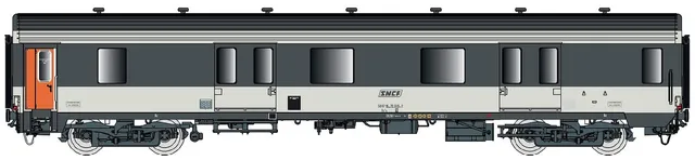 hobbytrain-zubeh-r-packwagen-mc76-dd2s-sncf-corail-ep-iv image 1