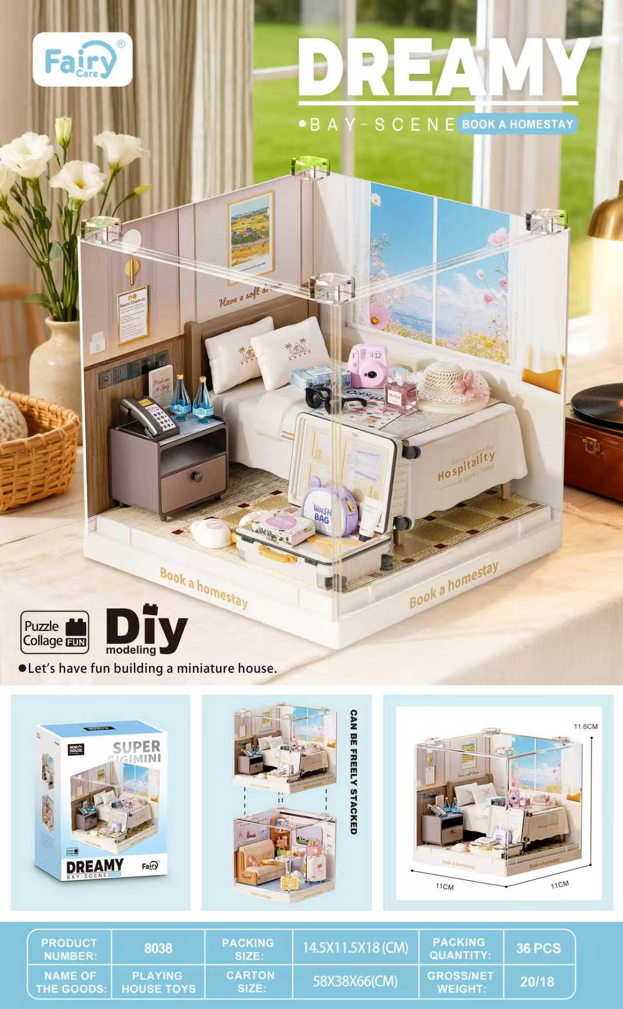 fairy-care-dreamy-bay-scene-fc-dbs8038-miniaturhaus-36-teile image 1