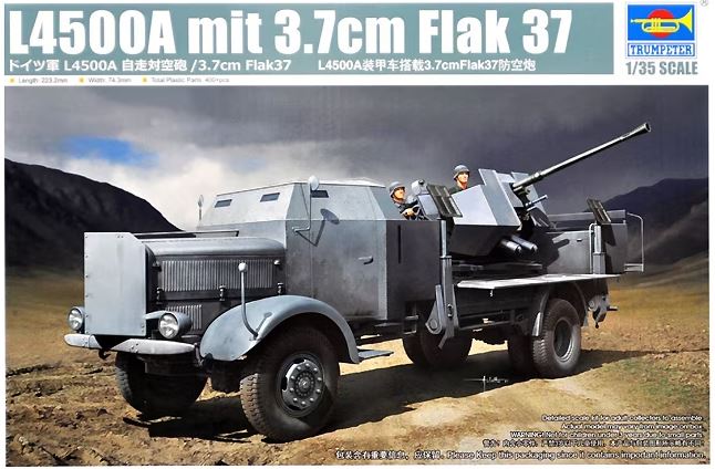 trumpeter-09593-l4500a-flak-lkw-3-7cm-flak-37-1-35 image 1