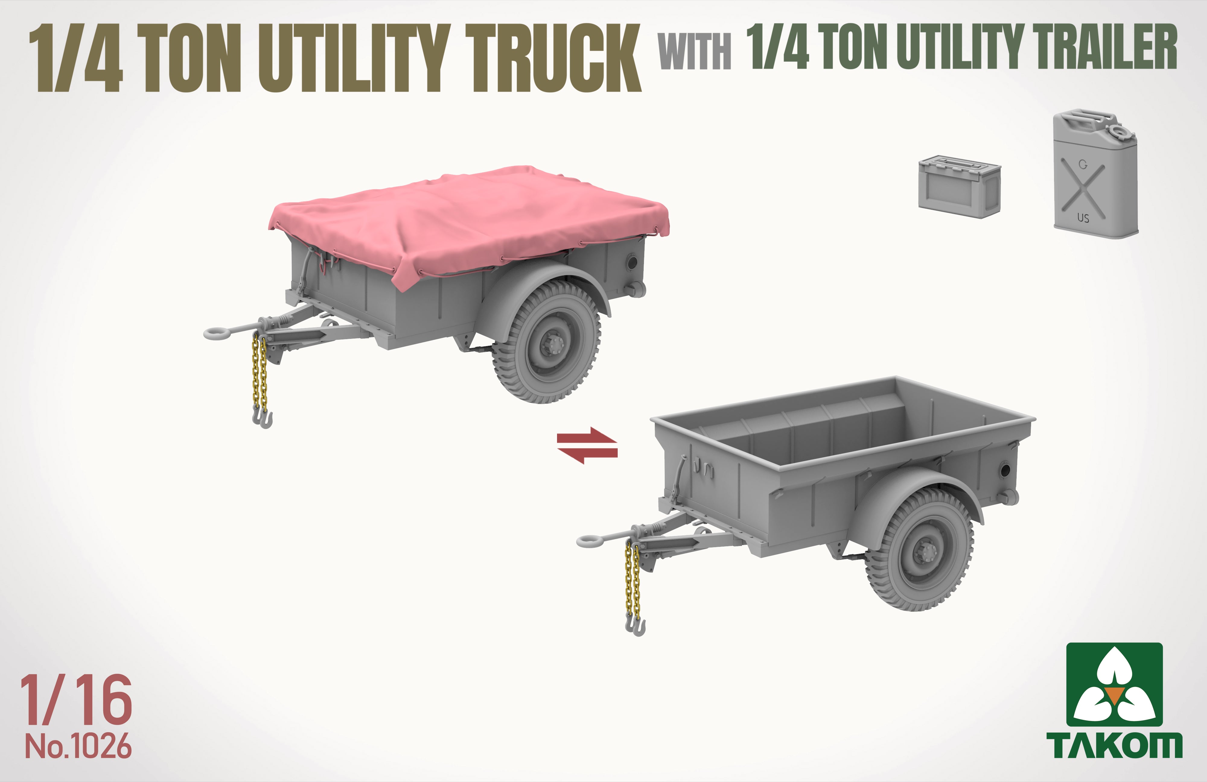 takom-1026-1-16-jeep-mit-anh-nger-bausatz-canvas image 3