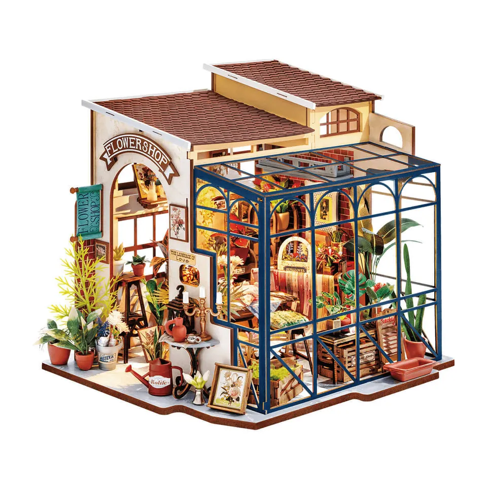 rolife-dg145-emily-s-flower-shop-miniaturhaus-bastelset image 1