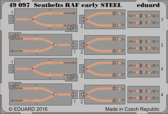 eduard-49097-raf-early-steel-sitzgurte-tzteile-1-48 image 1