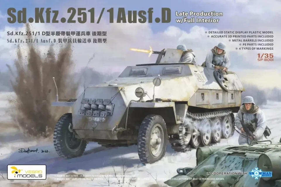 vespid-sp8001-sd-kfz-251-1-ausf-d-late-modellbausatz-1-35 image 1