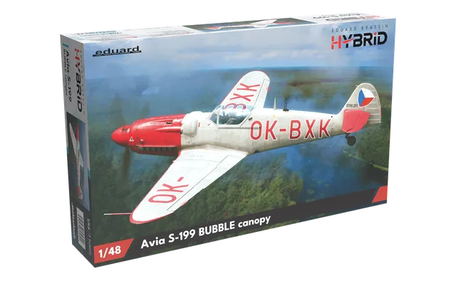 eduard-avia-s-199-bubble-canopy-1-48-modellbausatz-hybrid-edition image 1