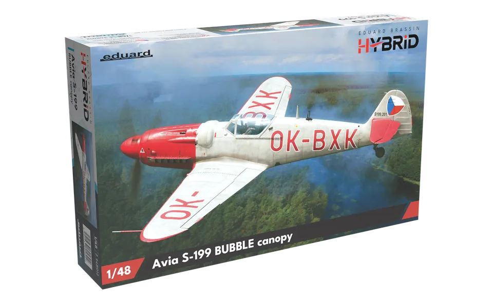 eduard-avia-s-199-bubble-canopy-1-48-modellbausatz-hybrid-edition image 1